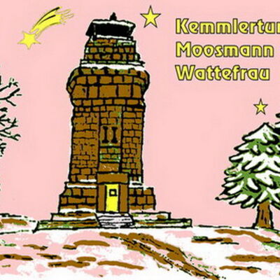 Bild vergrößern: »Kemmlerturm, Moosmann und Wattefrau«