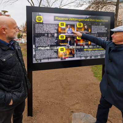 Bild vergr&ouml;&szlig;ern: Einweihung digitaler Erinnerungsort am Thomas-K&uuml;ttler-Platz