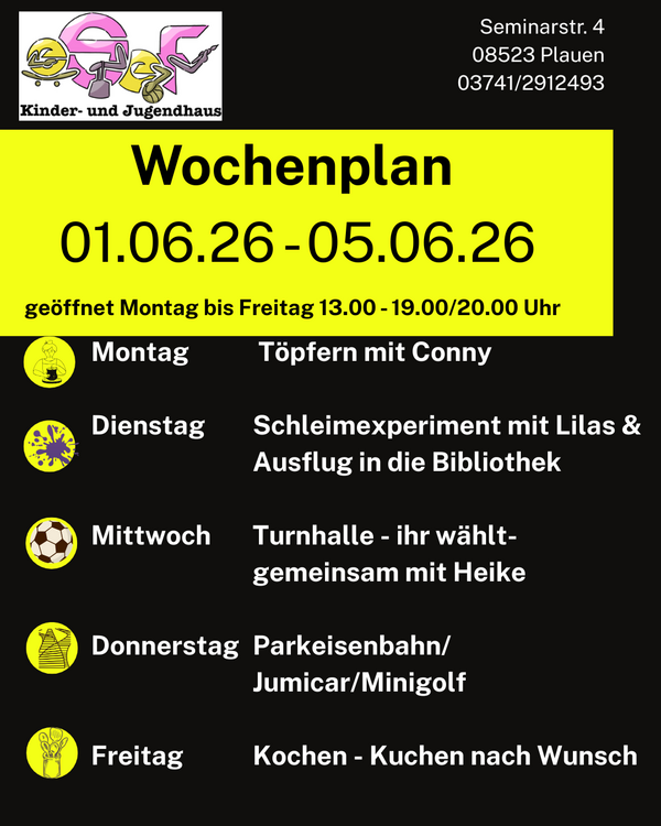 Bild vergr&ouml;&szlig;ern: Wochenplakat 01.06.26-05.06.26