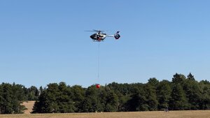 Waldbrand - Einsatz von Hubschrauber