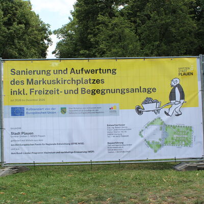 Bild vergr&ouml;&szlig;ern: Sanierung Markuskirchplatz