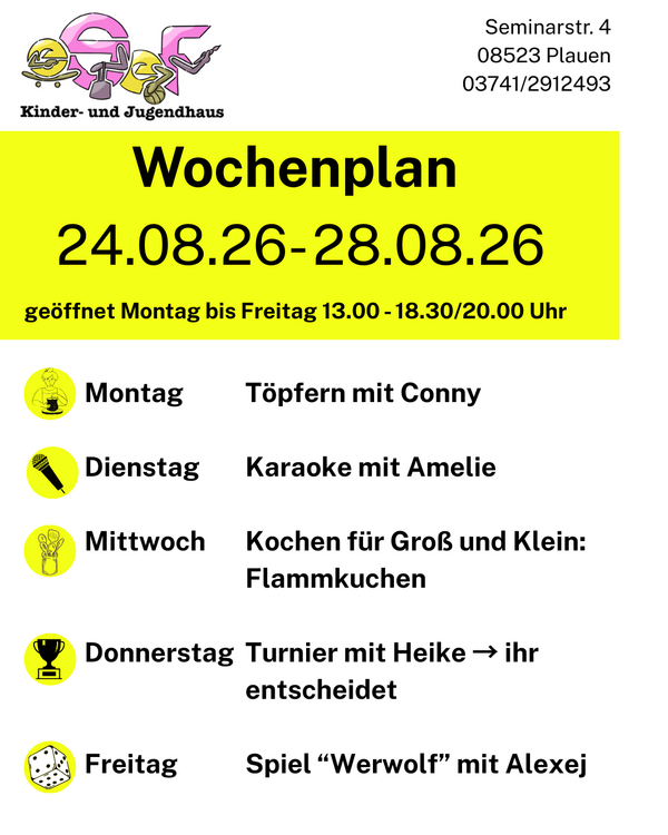 Bild vergr&ouml;&szlig;ern: Wochenplakat 24.08.26