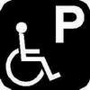 Icon Markierte Behindertenparkpl�tze sind vorhanden