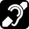 Icon Hilfen für Hörbehinderte (Gehörlose und Schwerhörige)