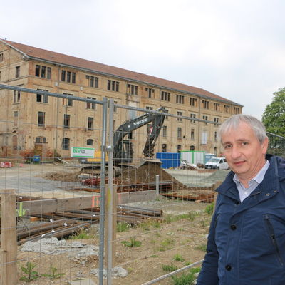 Bild vergr&ouml;&szlig;ern: Projektleiter Axel Market von der Geb&auml;ude- und Anlagenverwaltung