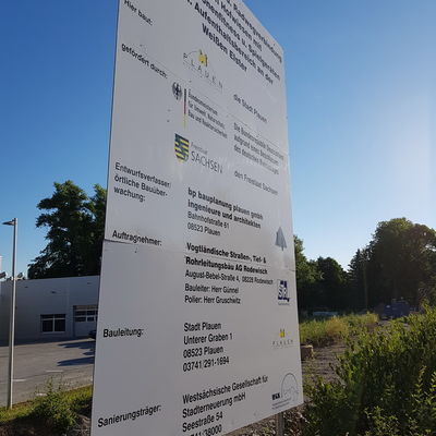 Bild vergr&ouml;&szlig;ern: Elsterterrassen Bautafel