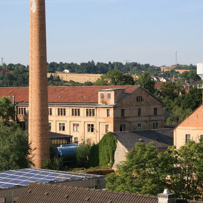 Bild vergr&ouml;&szlig;ern: Blick auf die Hempelsche Fabrik