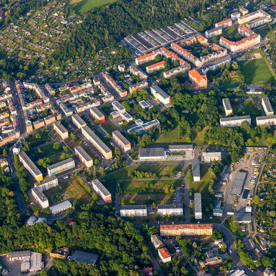 Bild vergrößern: Luftaufname Mammengebiet in Plauen