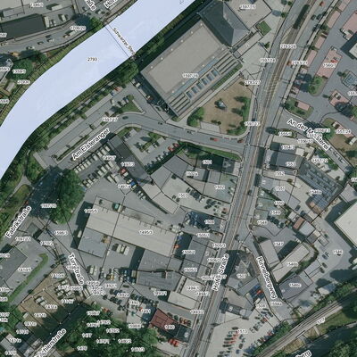 Bild vergrößern: Luftbild Stadtbad Plauen