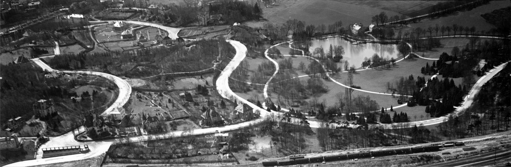 Bild vergrößern: Luftbild von 1929 - Richtung Südwesten gesehen