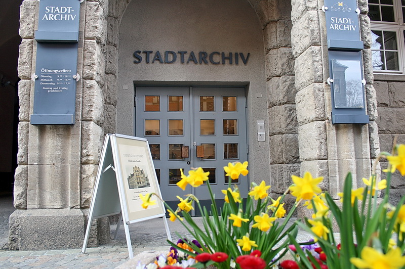Bild vergrößern: Eingang Stadtarchiv Plauen