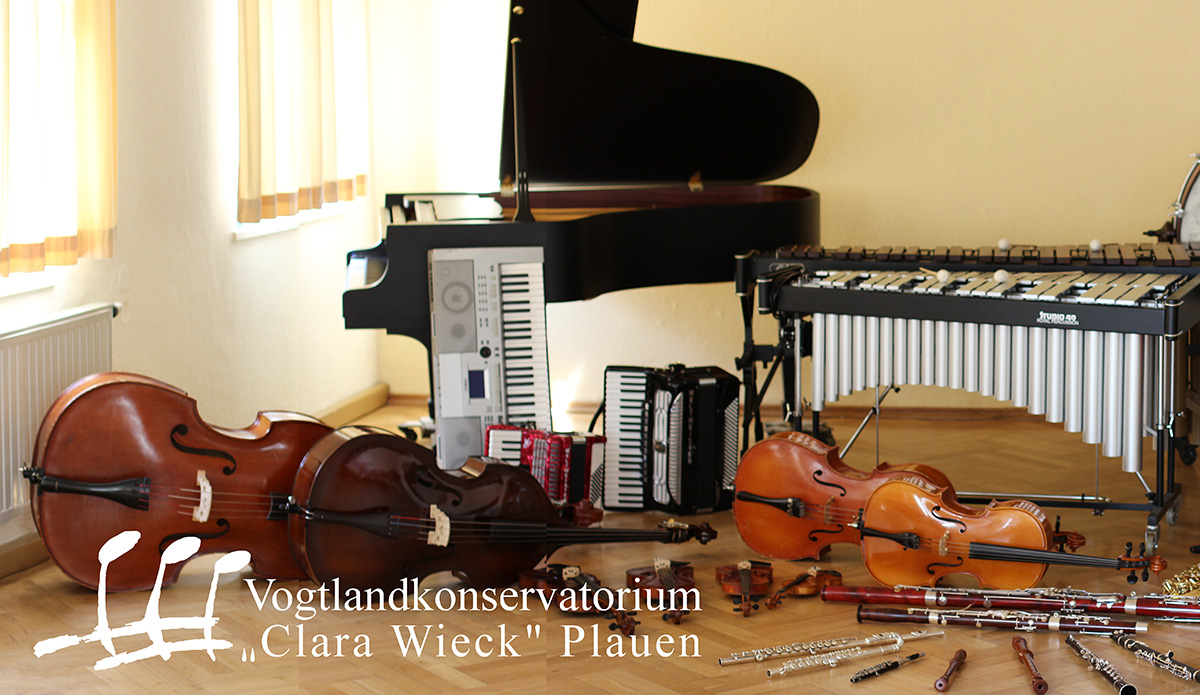 Bild vergrößern: Diese Instrumente sind am Vogtlandkonservatorium »Clara Wieck« erlernbar