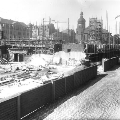 Bild vergrößern: Bau des Neuen Rathauses, 1913
