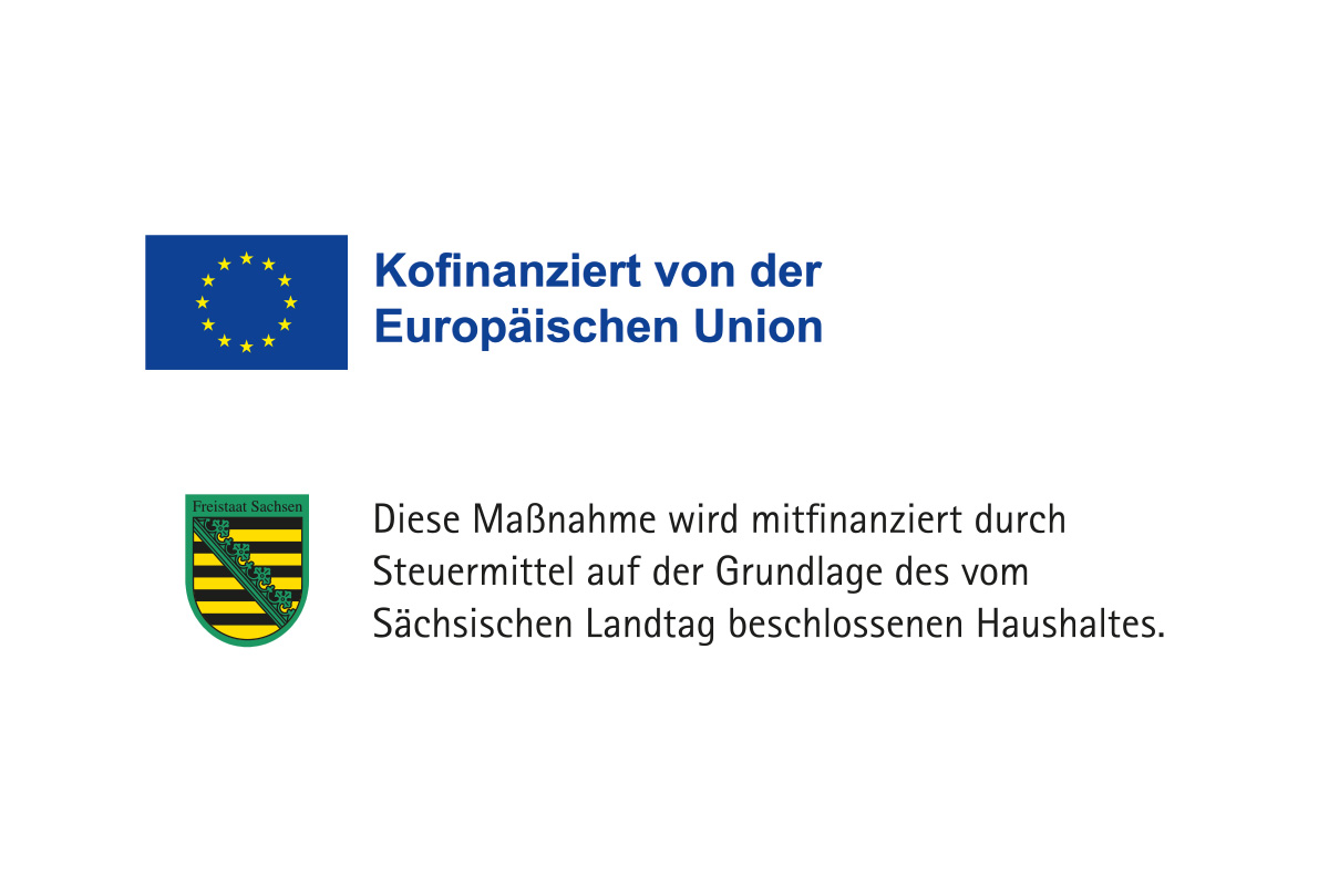 Bild vergrößern: Diese Maßnahme wird mitfinanziert durch Steuermittel auf der Grundlage des vom Sächsischen Landtag beschlossenen Haushaltes.
