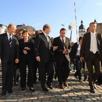 Bild vergrößern: 2009 | Bundespräsident Horst Köhler - Zu Besuch