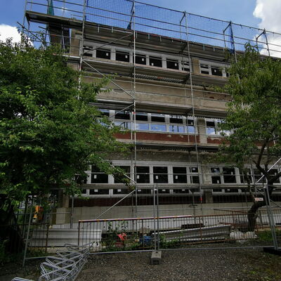 Bild vergrößern: Sanierung ehemalige Allendeschule - Baufortschritt