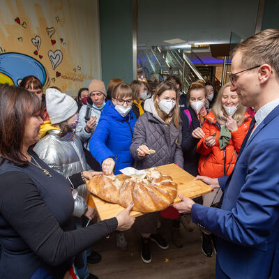 Bild vergrößern: Eröffnung Begegnungszentrum für Ukrainer