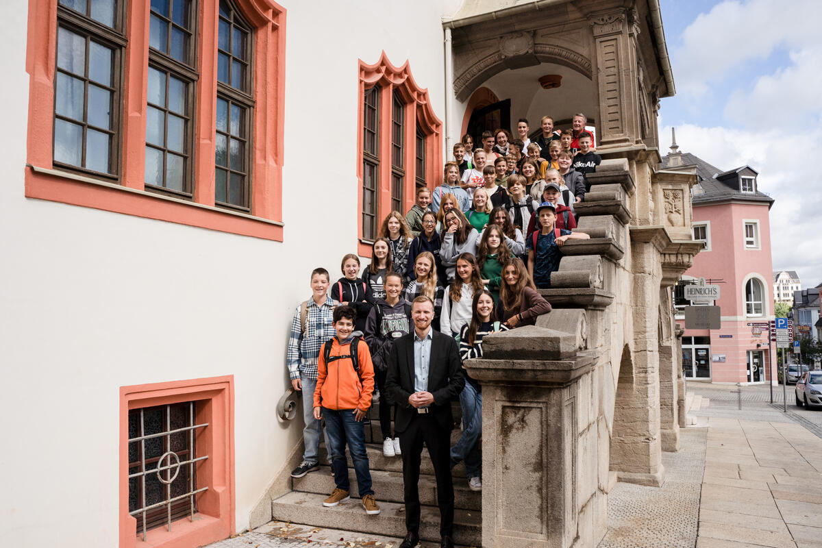 Bild vergrößern: Schüler aus Steyr besuchen Plauen