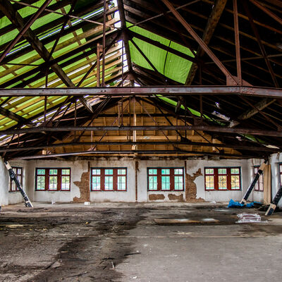 Bild vergr&ouml;&szlig;ern: Umbau Halle 1  - Hempelsche Fabrik
