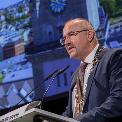 Bild vergr&ouml;&szlig;ern: Jahresempfang Plauener Oberb&uuml;rgermeister Steffen Zenner in der Plauener Festhalle am 05.05.2023