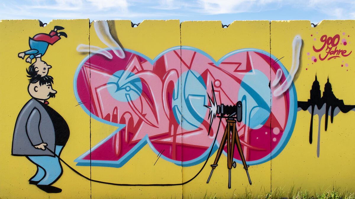 Bild vergrößern: Plauen900 -  Gewinner Graffiti