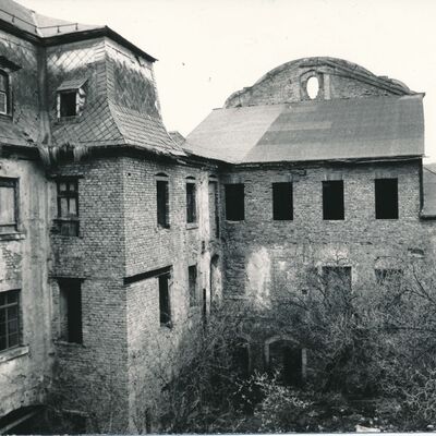 Bild vergrößern: Weisbachsches Haus vor dem Wiederaufbau