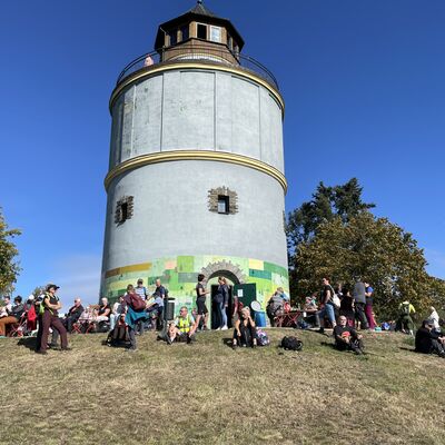 Bild vergrößern: sternwanderung Wasserturm Neundorf