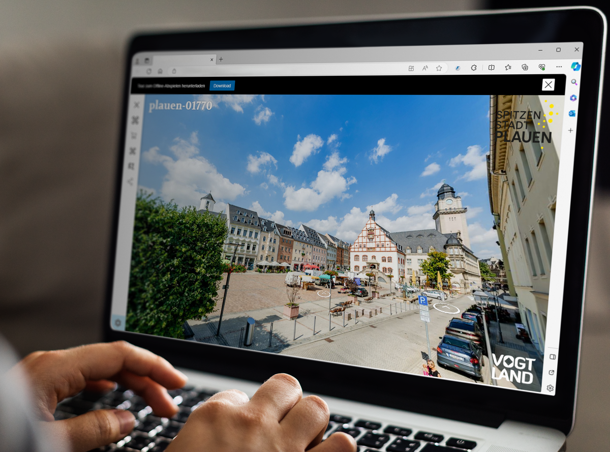 Bild vergrößern: 360-Grad Plauen - ein virtueller Stadtspaziergang