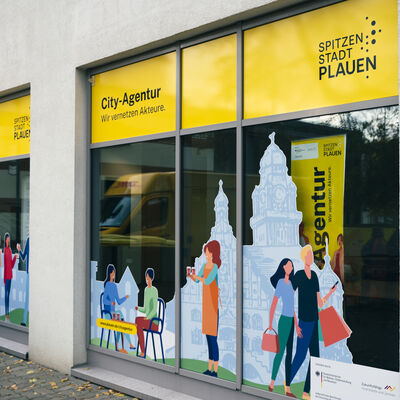 Bild vergr&ouml;&szlig;ern: Au&szlig;enfolierung der City-Agentur