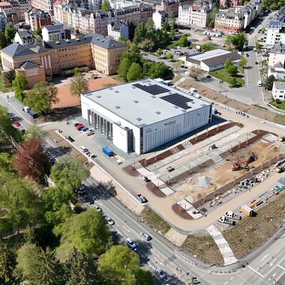 Bild vergr&ouml;&szlig;ern: Blick von oben auf das SportForum Vogtland