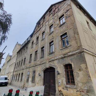 Bild vergr&ouml;&szlig;ern: alte Hauswand am Weisbachschem Haus