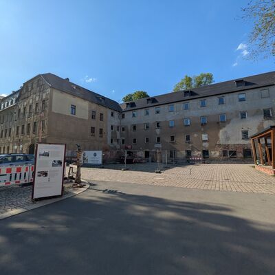 Bild vergr&ouml;&szlig;ern: Baustelle Fabrik der F&auml;den