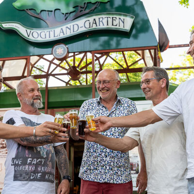 Bild vergr&ouml;&szlig;ern: Bierverkostung im Vogtlandgarten