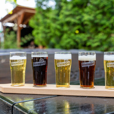 Bild vergr&ouml;&szlig;ern: Bierverkostung im Vogtlandgarten