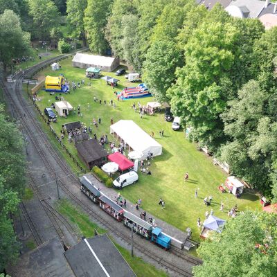 Bild vergr&ouml;&szlig;ern: Blick auf die Freizeitanlage Syratal
