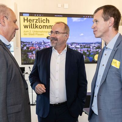 Bild vergr&ouml;&szlig;ern: 2. Unternehmerstammtisch der Stadt Plauen am 11.09.2025. Ort: Duale Hochschule, Schlossberg 1 in Plauen