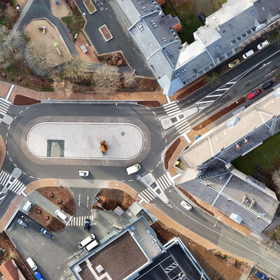 Bild vergr&ouml;&szlig;ern: Ovalverkehr Martin-Luther-Stra&szlig;e/Rei&szlig;iger Stra&szlig;e